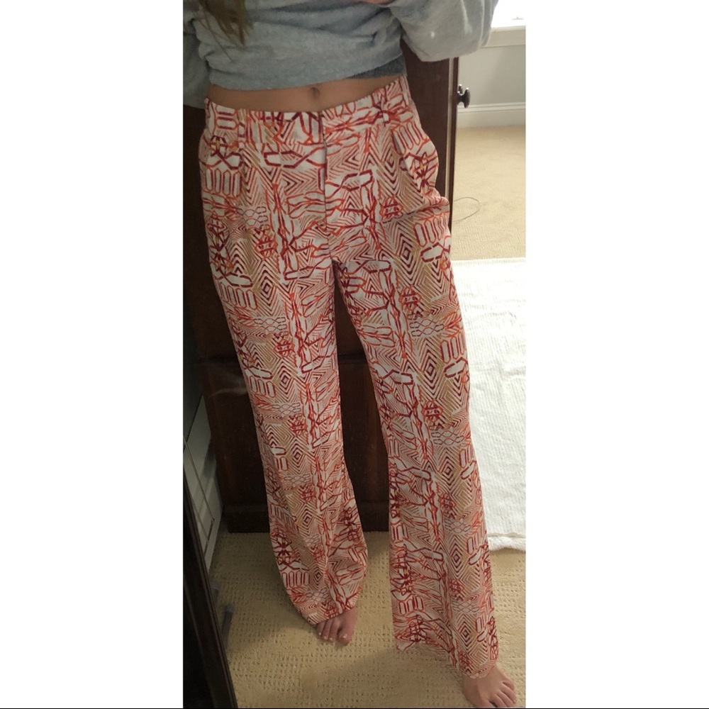 Bcbgmaxazria | Orange Patterned Pants - image 5
